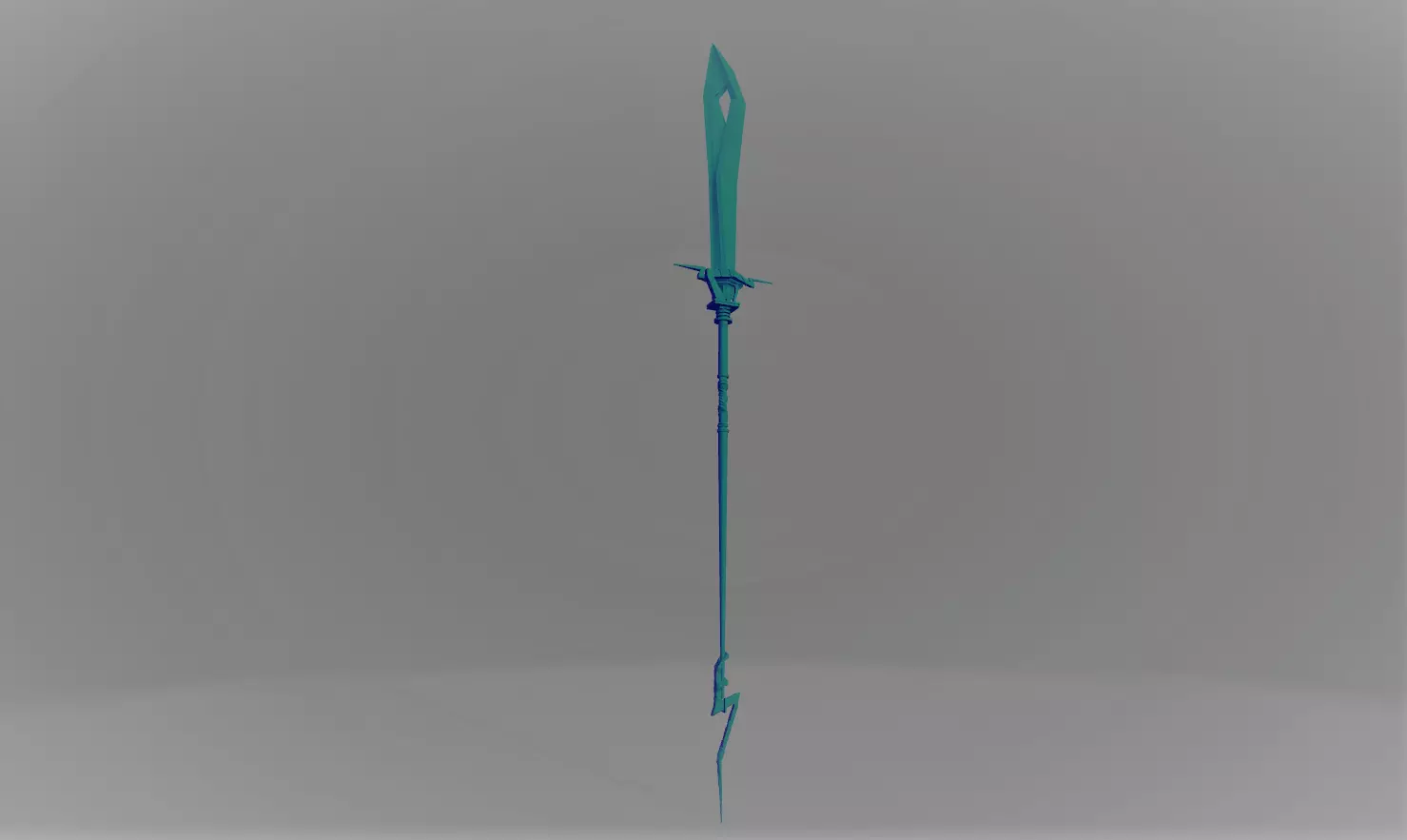 sword of anything you love Low-poly 3D model_0