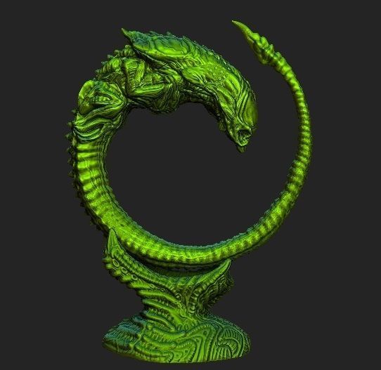 Alien xenomorph Chestburster lot 3D model_2