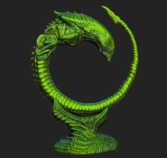 Alien xenomorph Chestburster lot 3D model_3