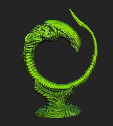 Alien xenomorph Chestburster lot 3D model_6