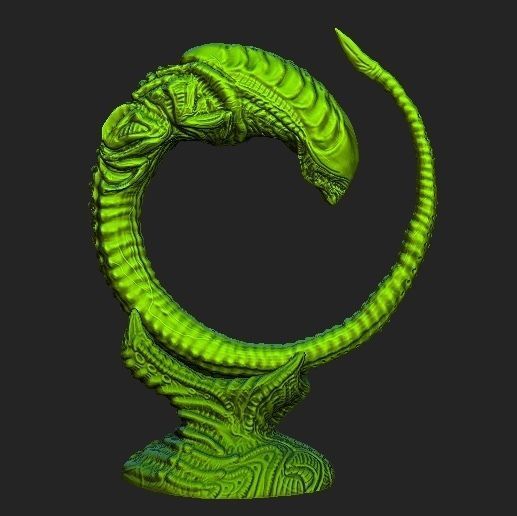 Alien xenomorph Chestburster lot 3D model_5