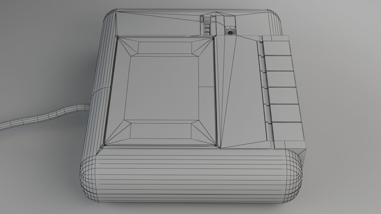 Commodore Datasette 1530 - Tape Drive Low-poly 3D model_6