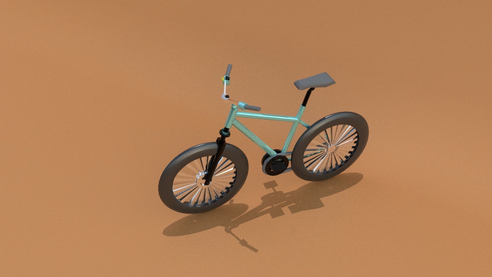 Bicycle  bike  bicicleta Low-poly 3D model_4