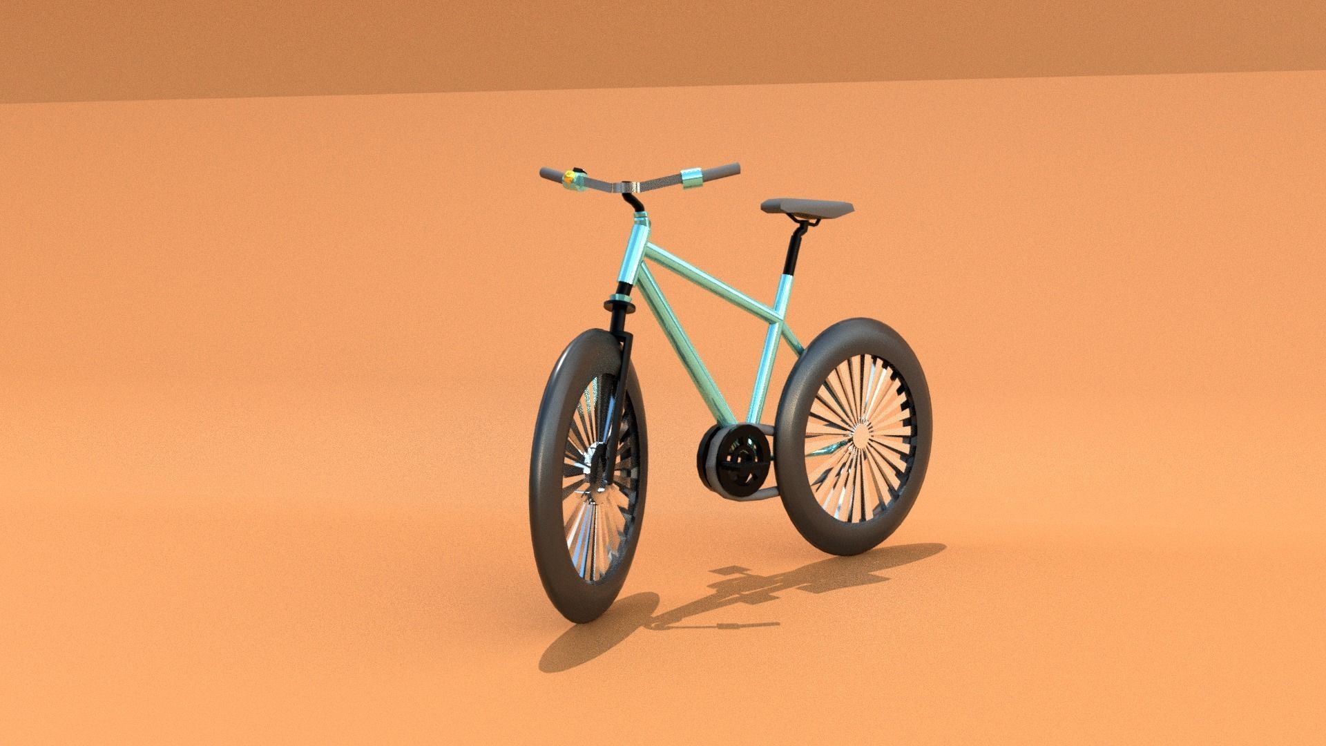 Bicycle  bike  bicicleta Low-poly 3D model_2