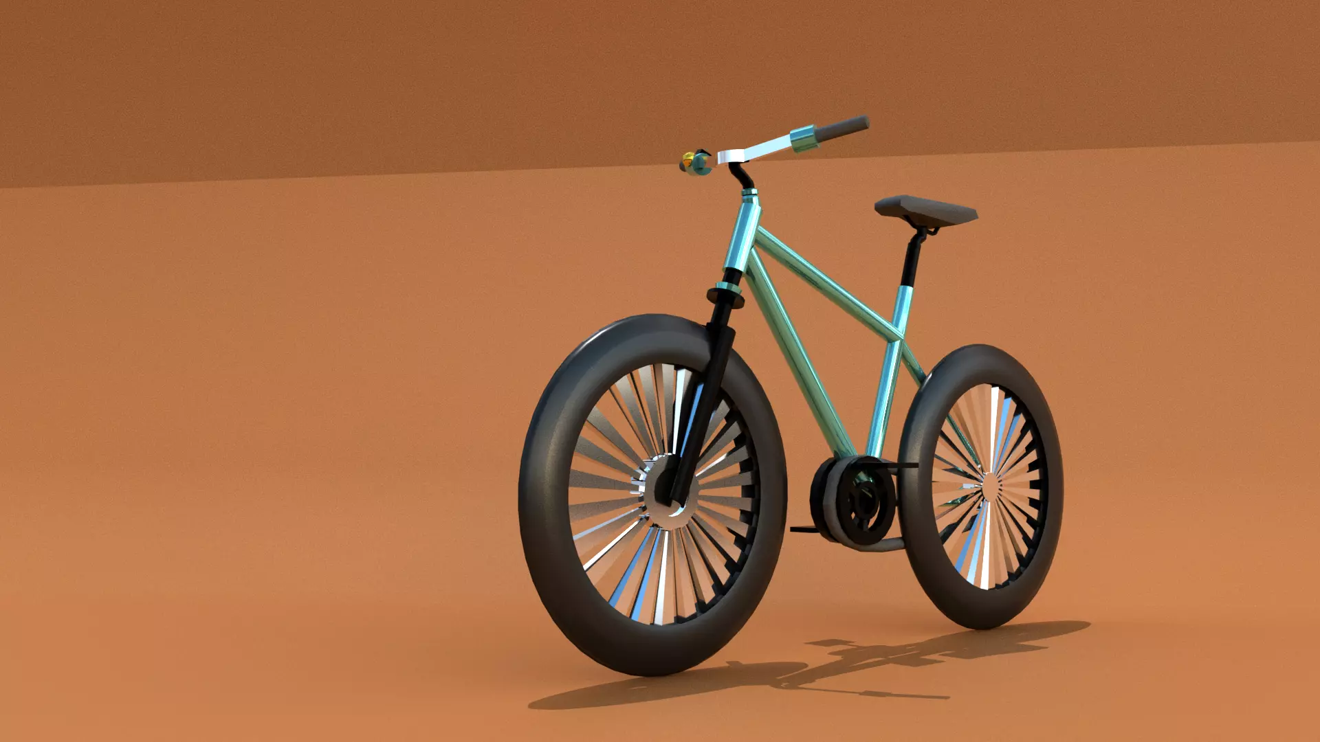 Bicycle  bike  bicicleta Low-poly 3D model_0