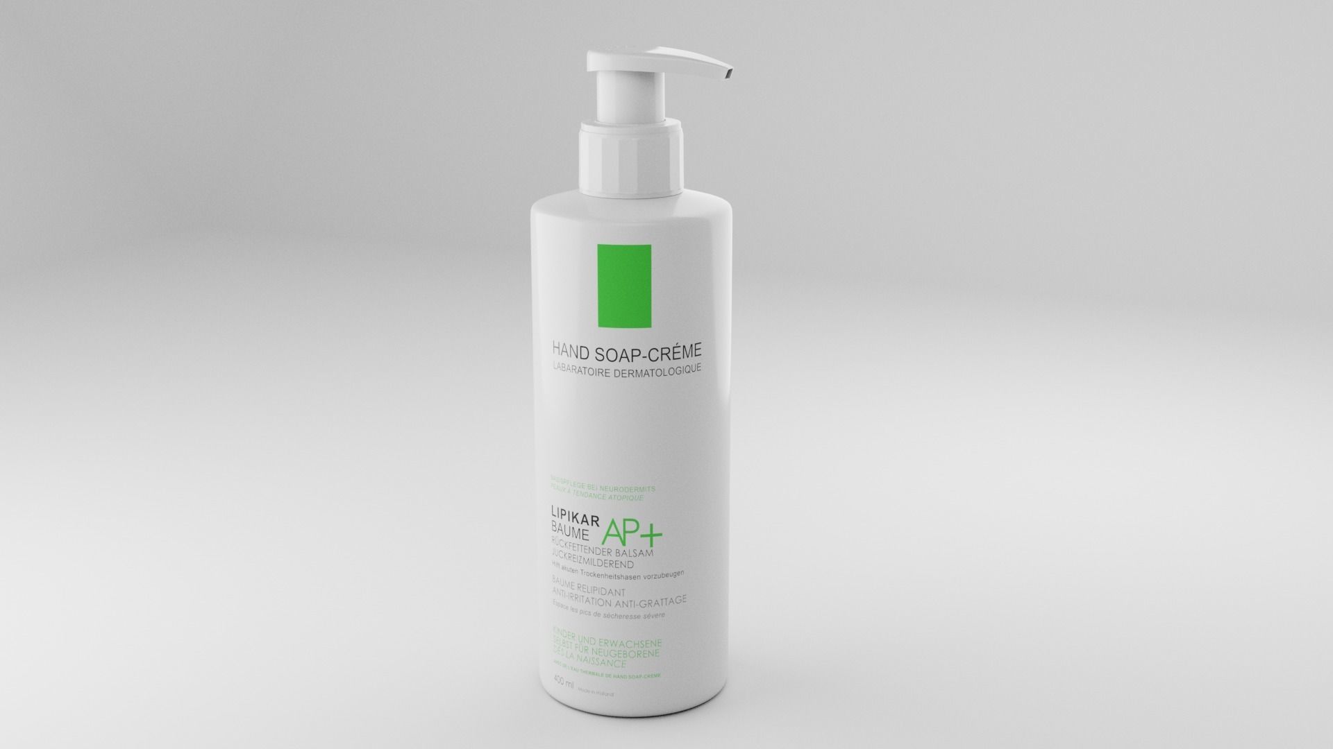 Cosmetic Bottle and Tube Set Low-poly 3D model_8