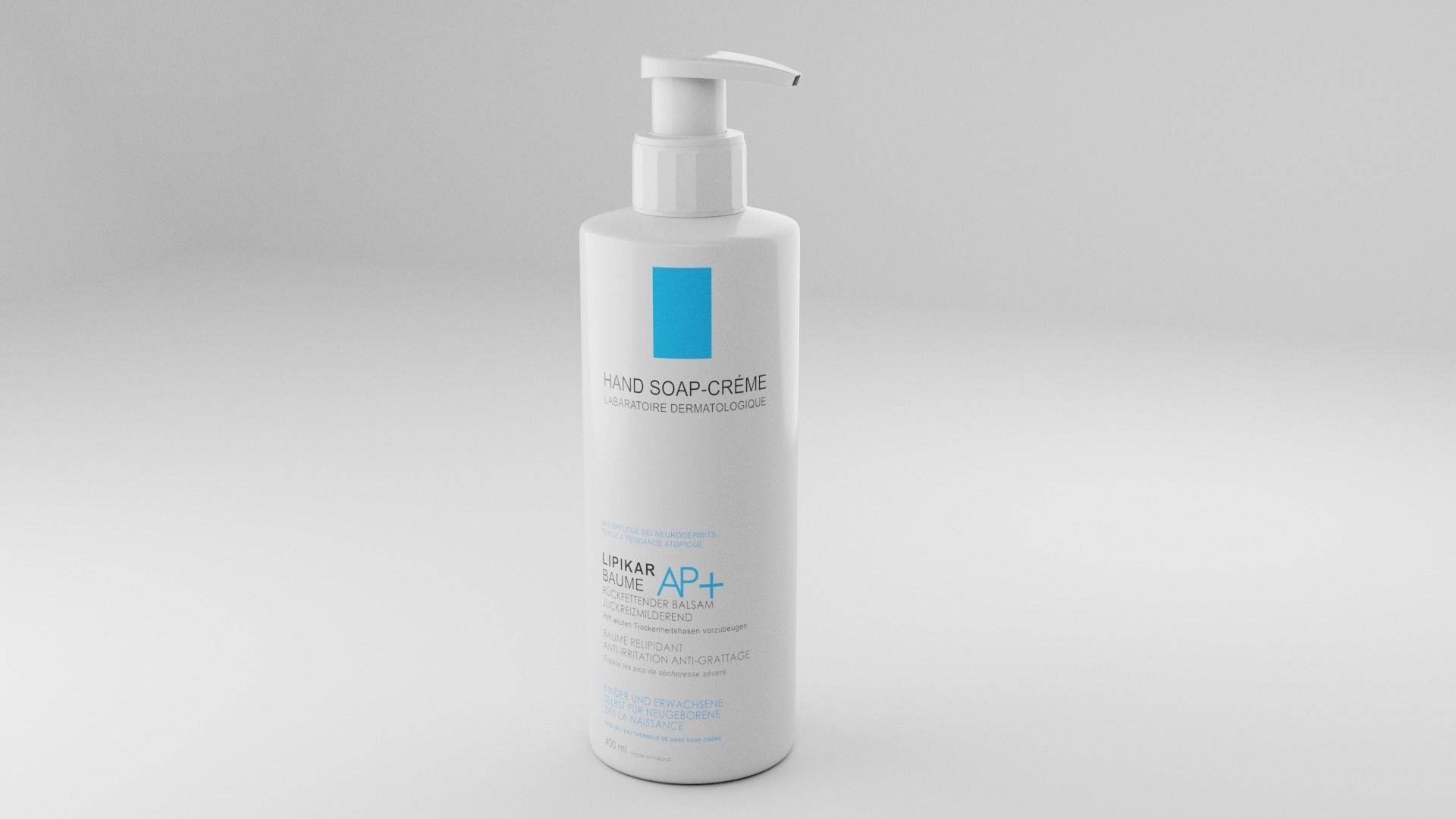 Cosmetic Bottle and Tube Set Low-poly 3D model_3