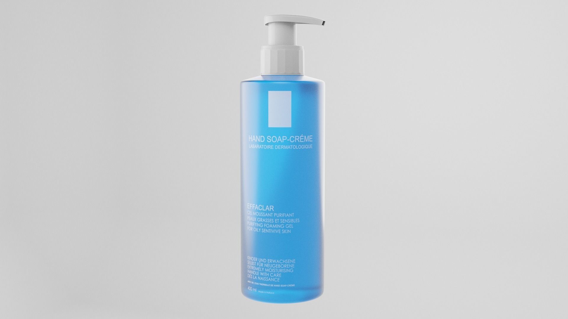 Cosmetic Bottle and Tube Set Low-poly 3D model_4