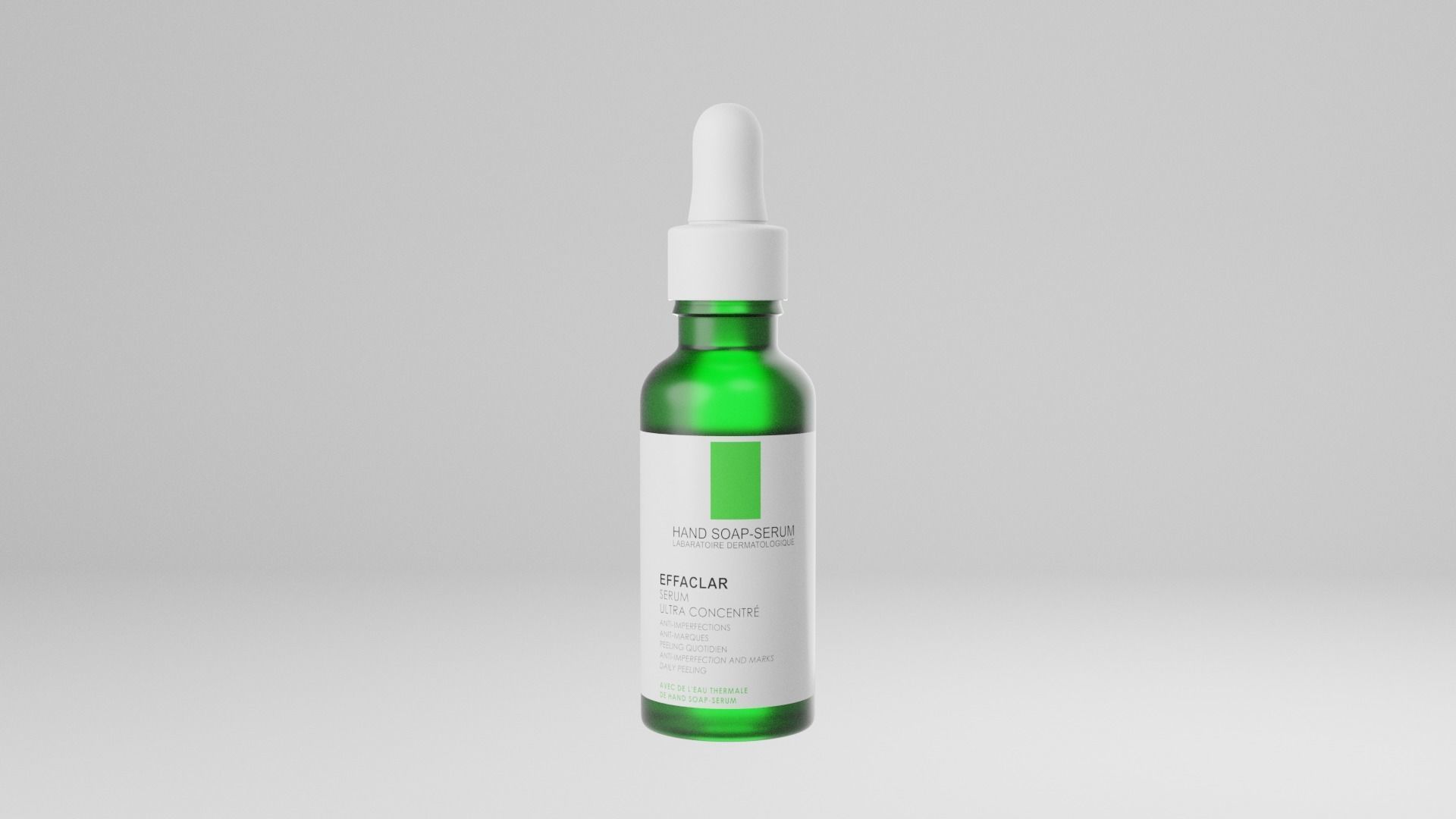 Cosmetic Bottle and Tube Set Low-poly 3D model_12