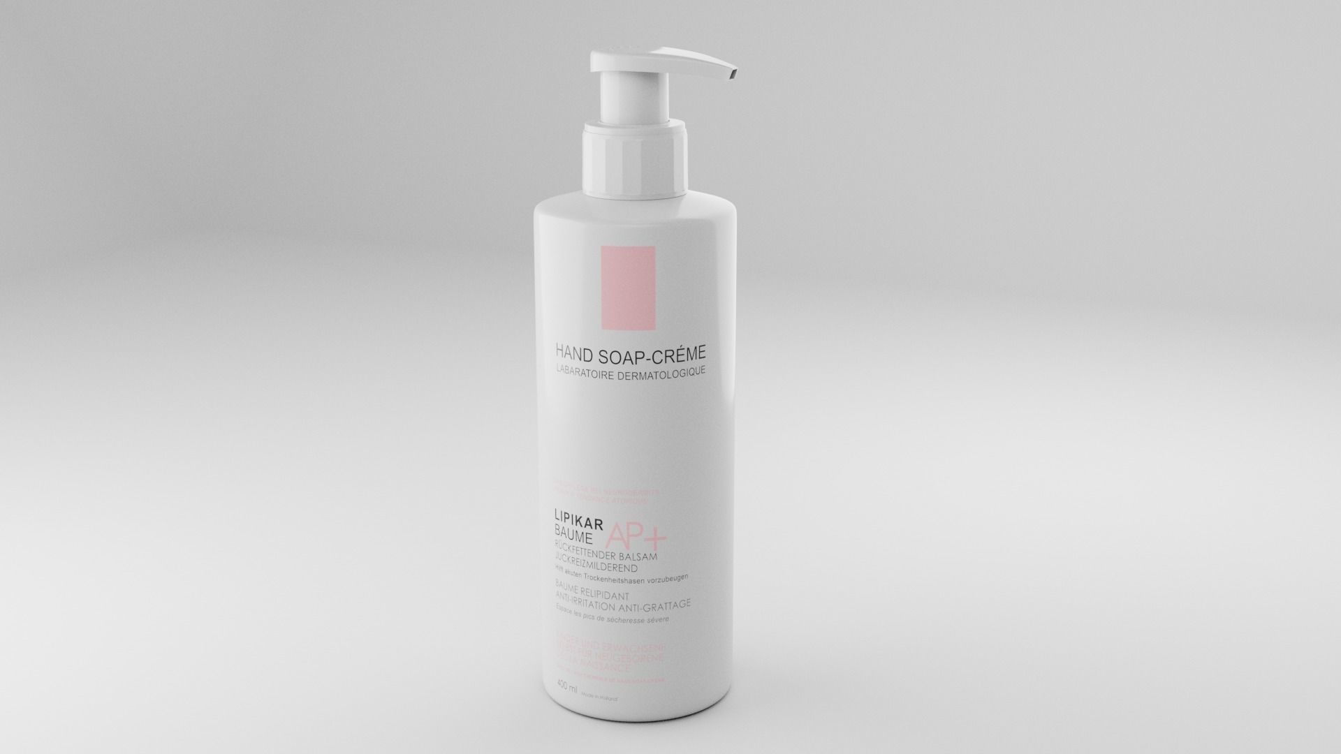 Cosmetic Bottle and Tube Set Low-poly 3D model_13