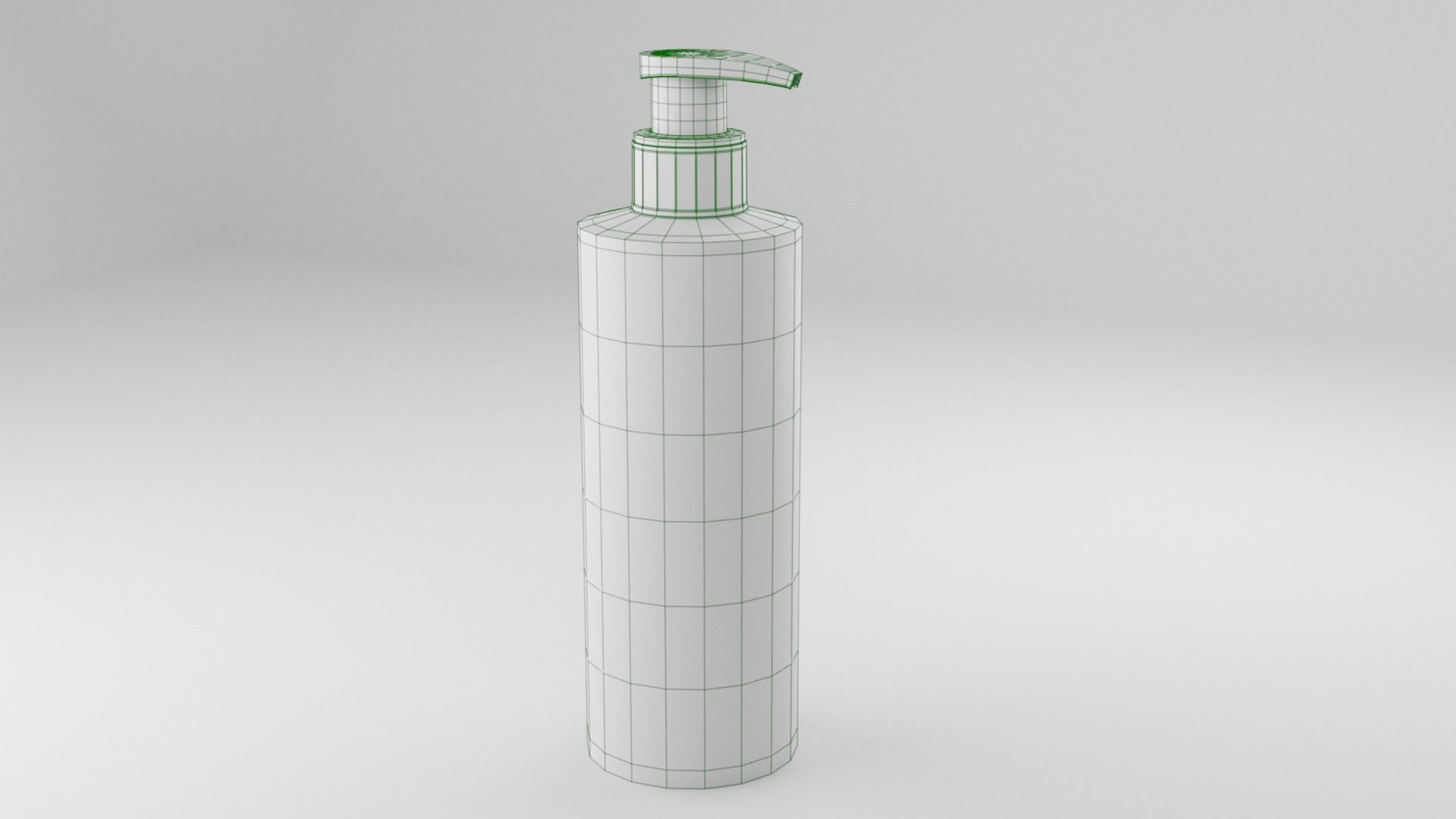 Cosmetic Bottle and Tube Set Low-poly 3D model_43