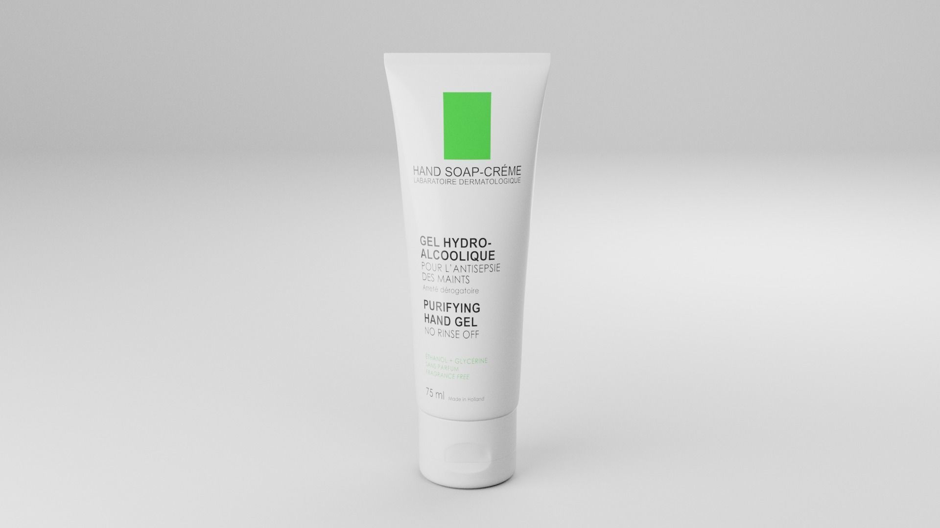 Cosmetic Bottle and Tube Set Low-poly 3D model_11