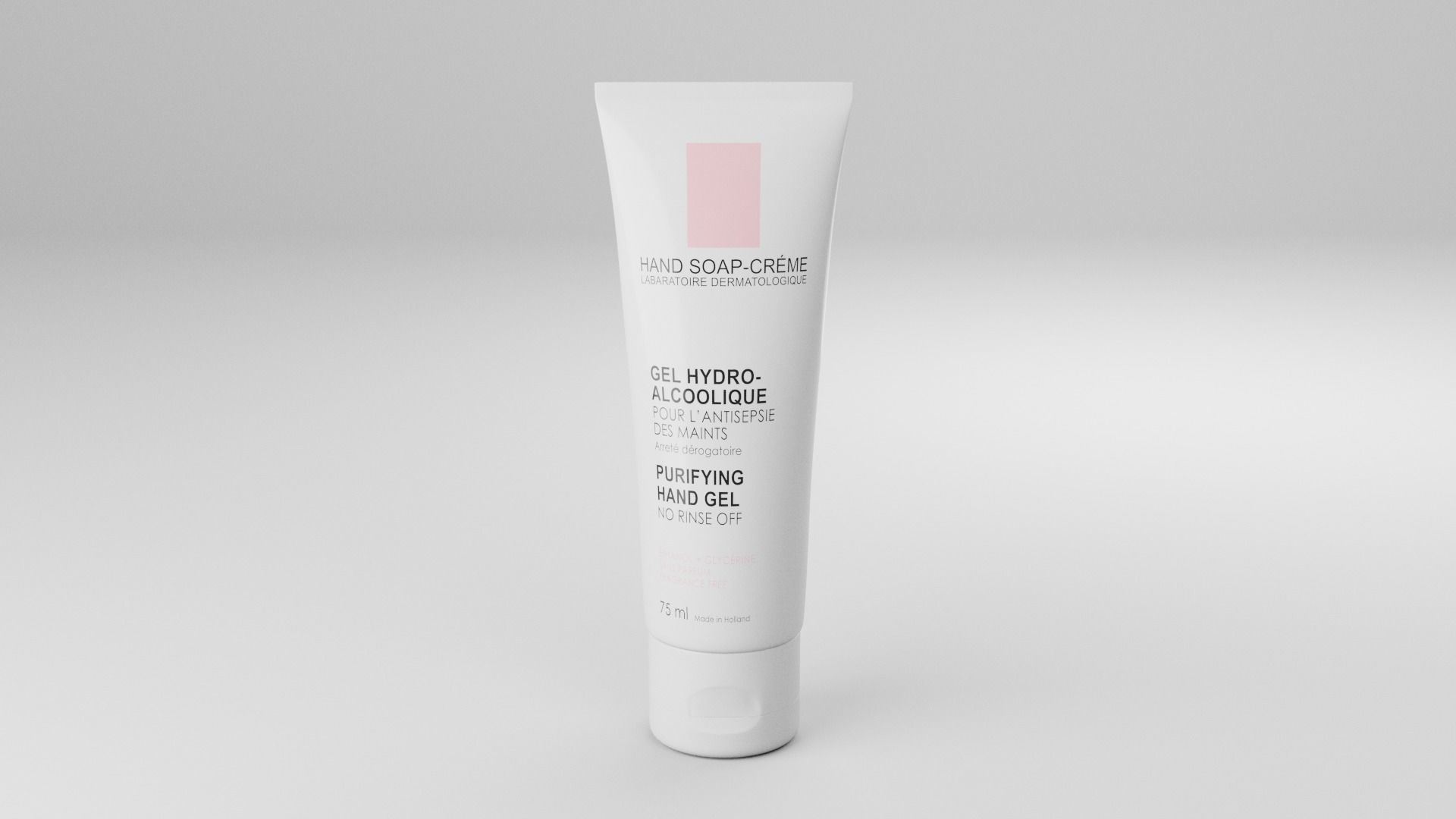 Cosmetic Bottle and Tube Set Low-poly 3D model_16