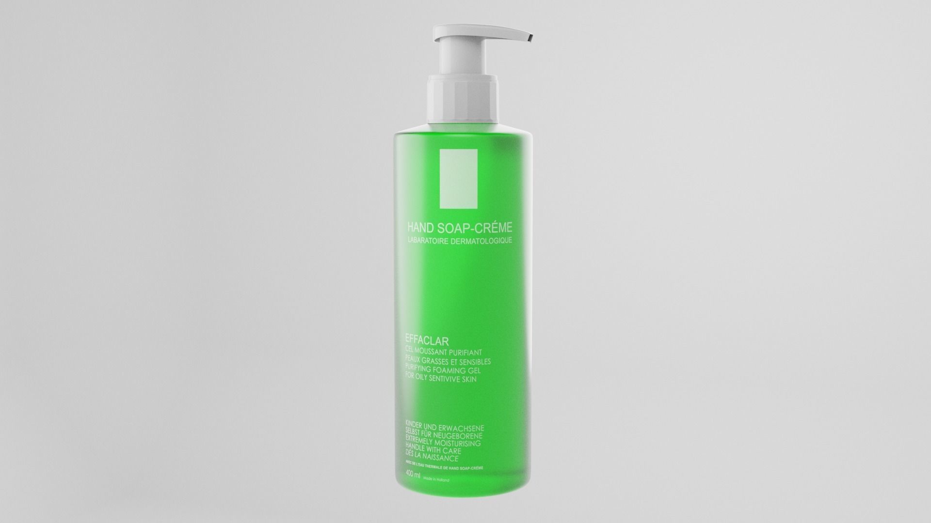 Cosmetic Bottle and Tube Set Low-poly 3D model_9