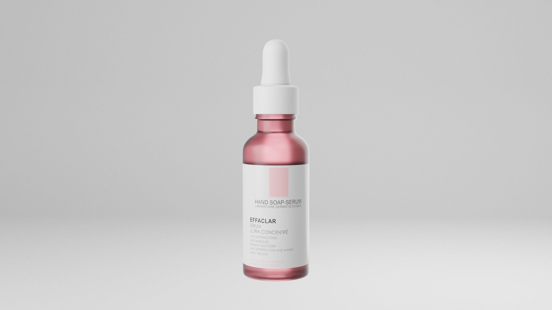 Cosmetic Bottle and Tube Set Low-poly 3D model_17