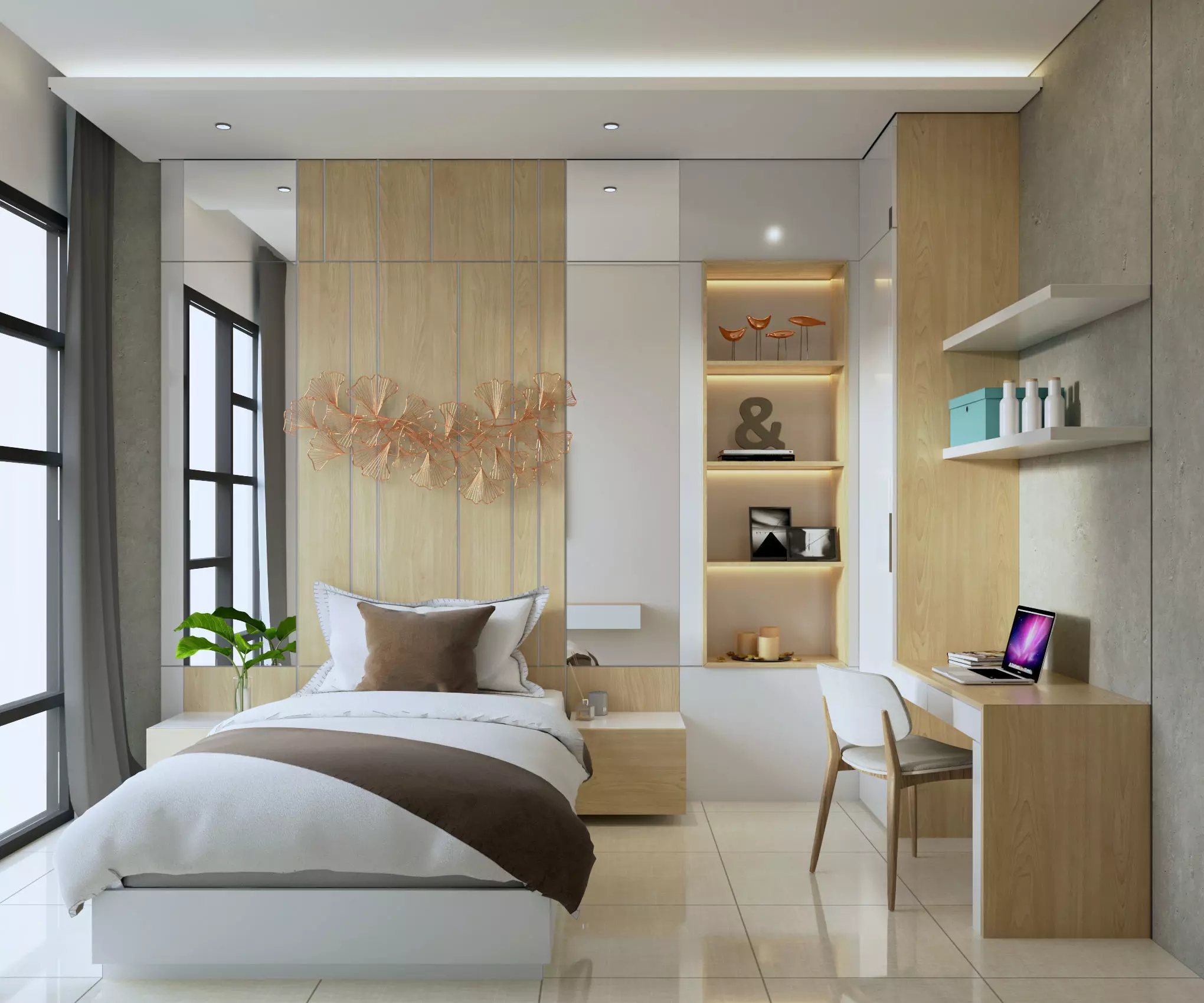 VISUALWORKS - BEDROOM SCENE - VRAY 5 FOR SKETCHUP 3D model_0