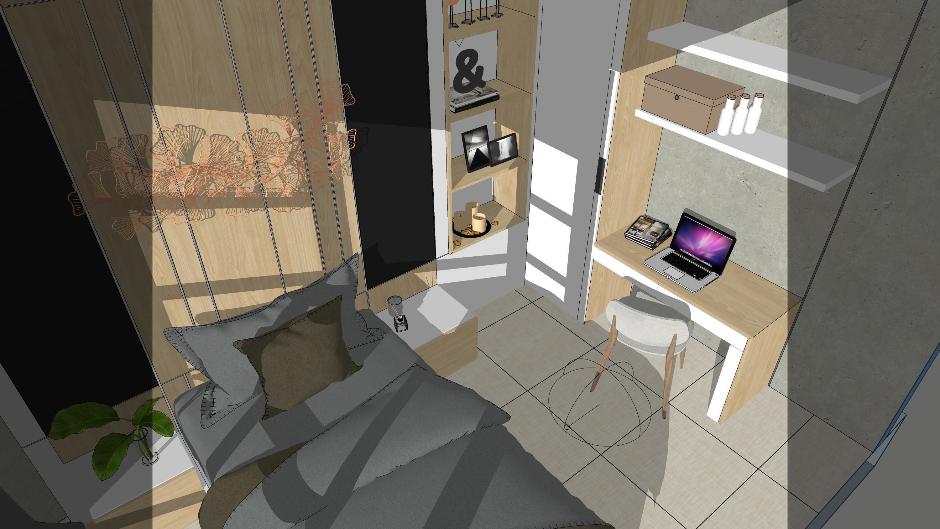 VISUALWORKS - BEDROOM SCENE - VRAY 5 FOR SKETCHUP 3D model_6