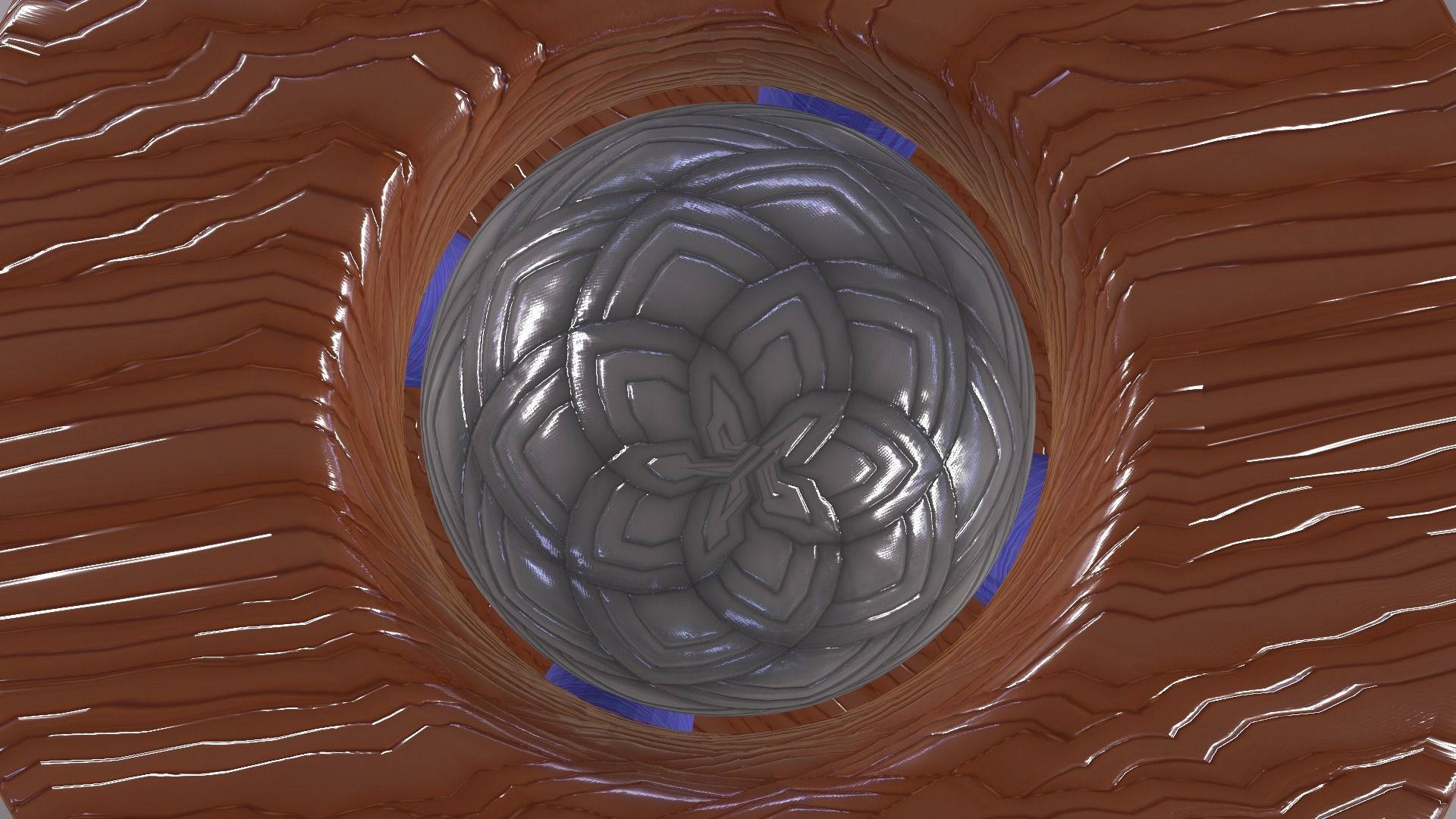 balltime hourglass with ball inside Free low-poly 3D model_6