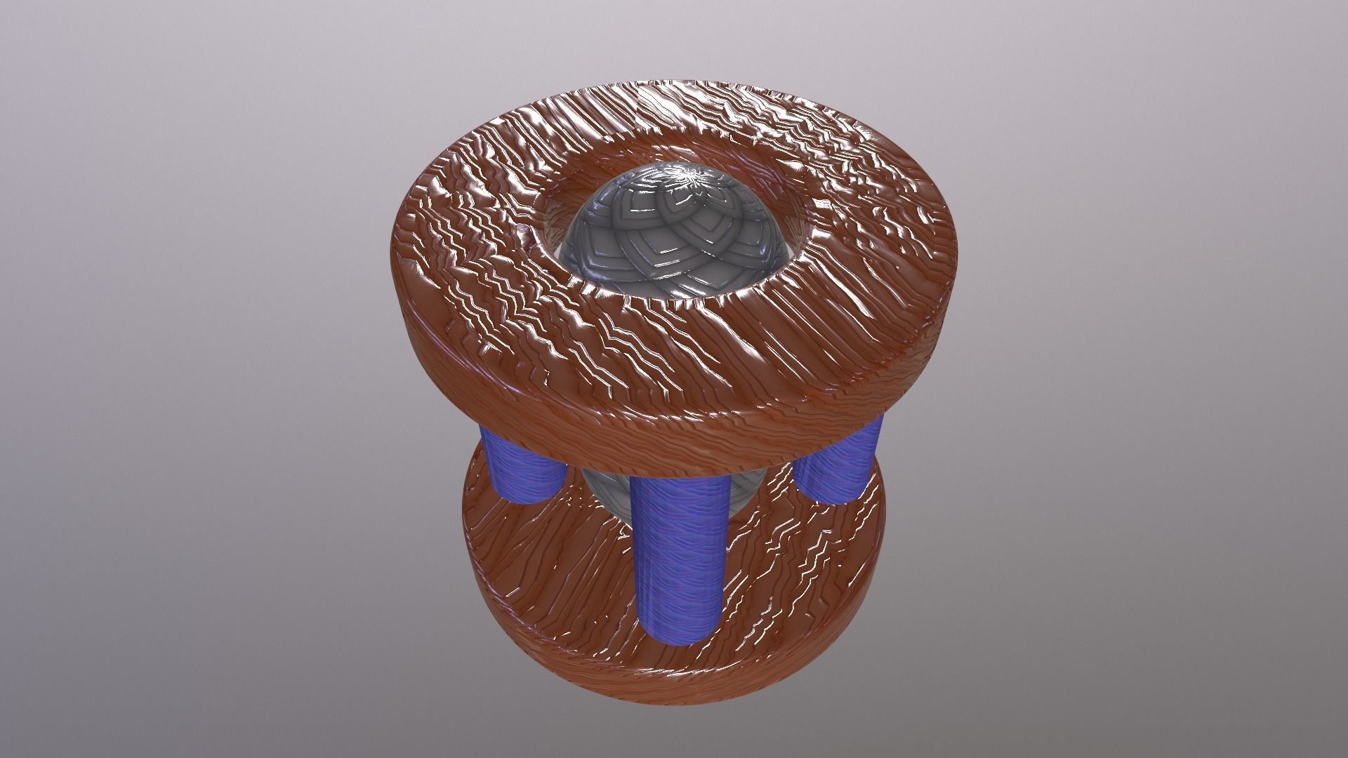 balltime hourglass with ball inside Free low-poly 3D model_3