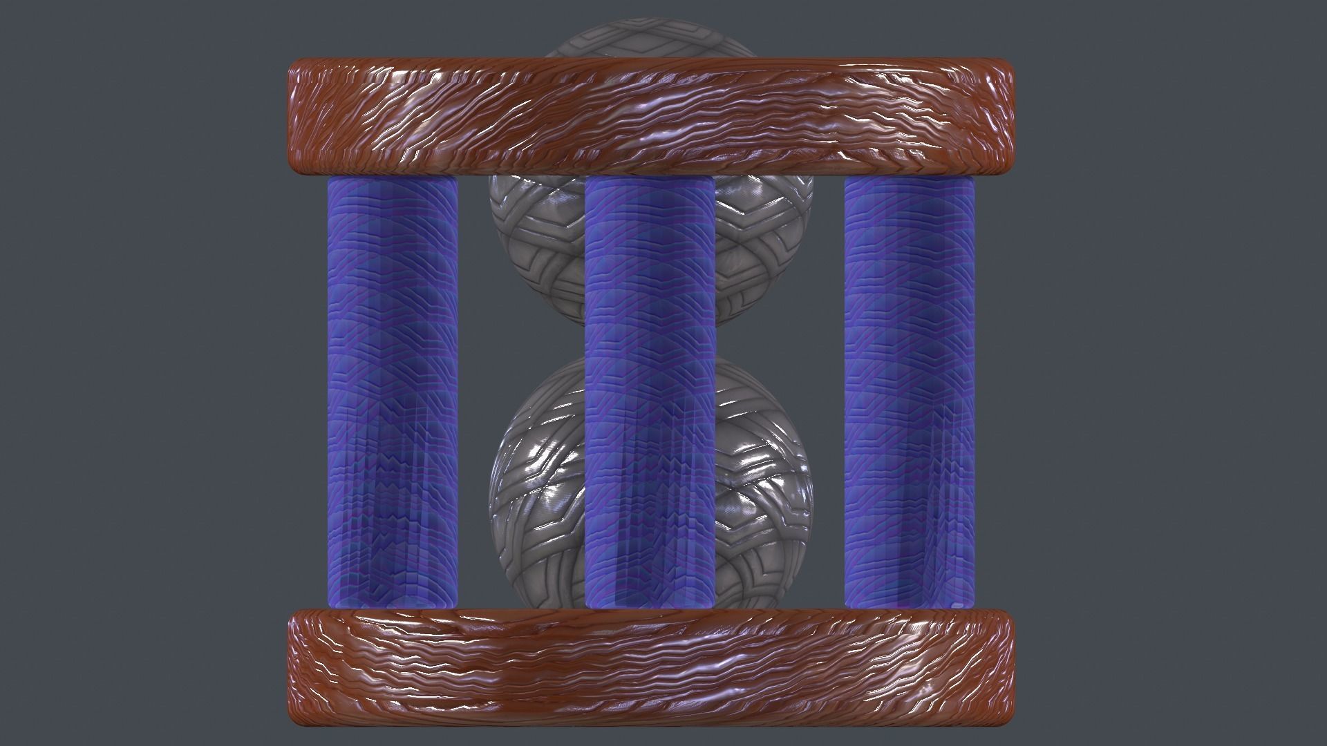 balltime hourglass with ball inside Free low-poly 3D model_9