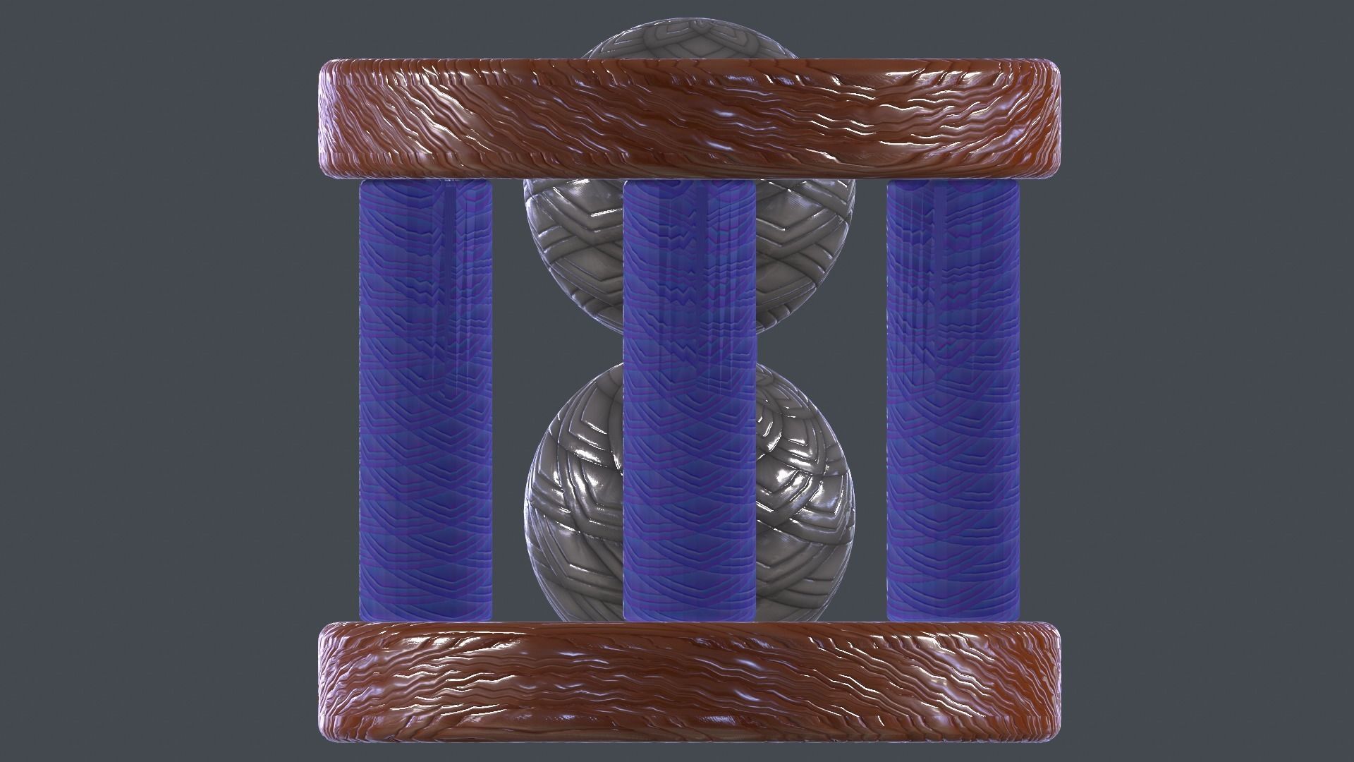 balltime hourglass with ball inside Free low-poly 3D model_10