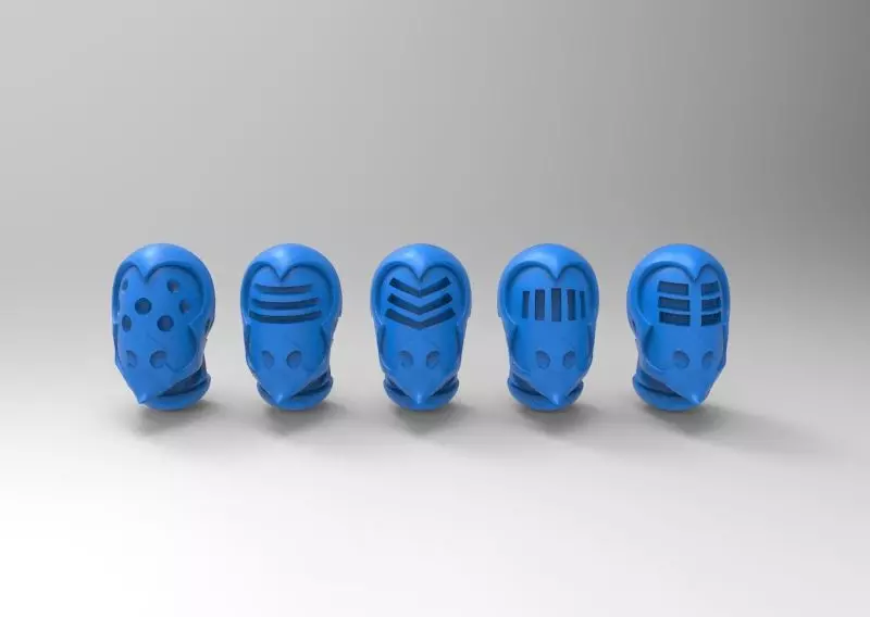 Evil Space Elf - Wrack Helm 5 styles 3D print model