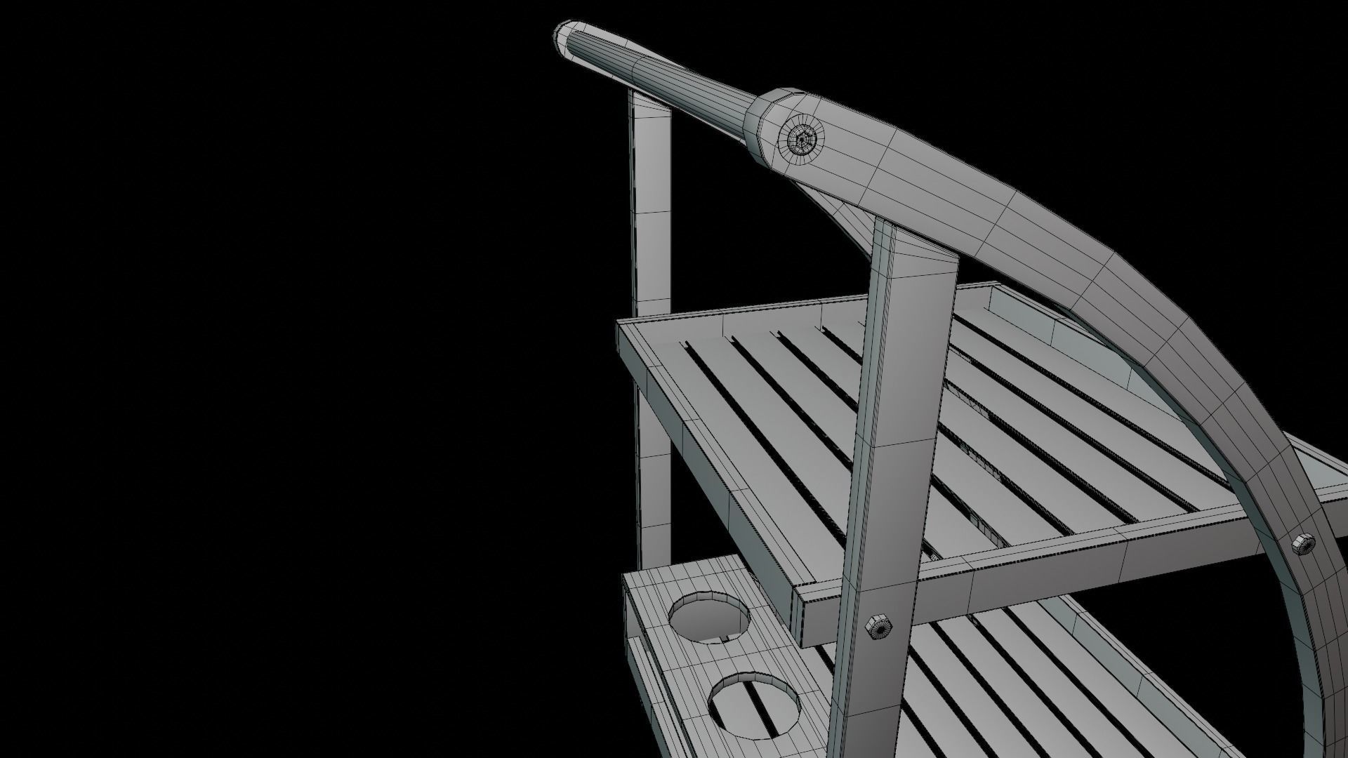 Bar Serving Cart 02 PBR 3D MODEL 3D model_17