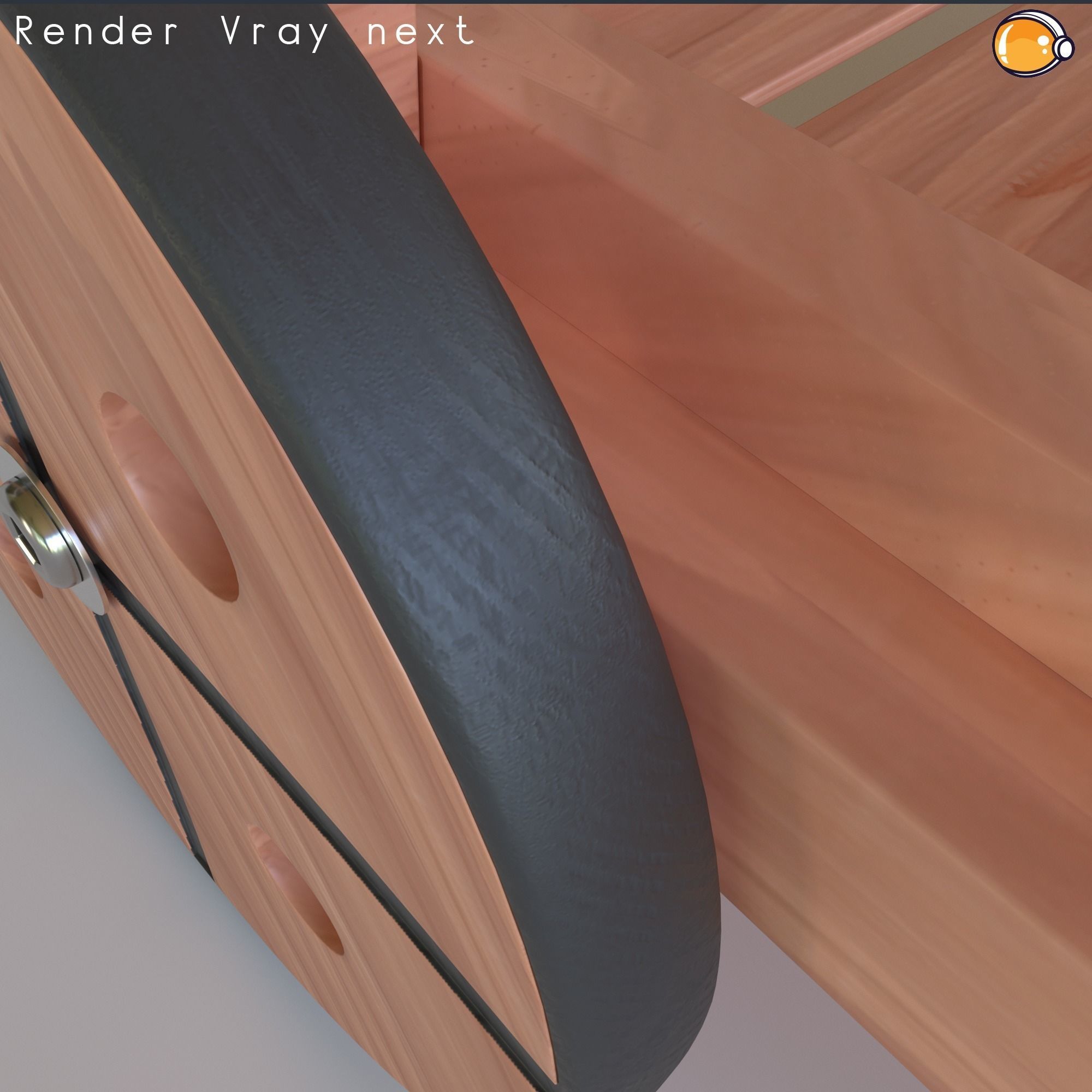 Bar Serving Cart 02 PBR 3D MODEL 3D model_2