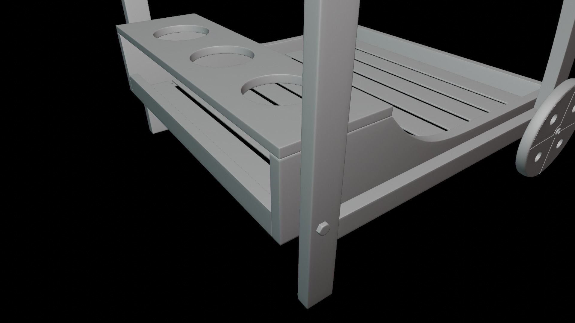 Bar Serving Cart 02 PBR 3D MODEL 3D model_18