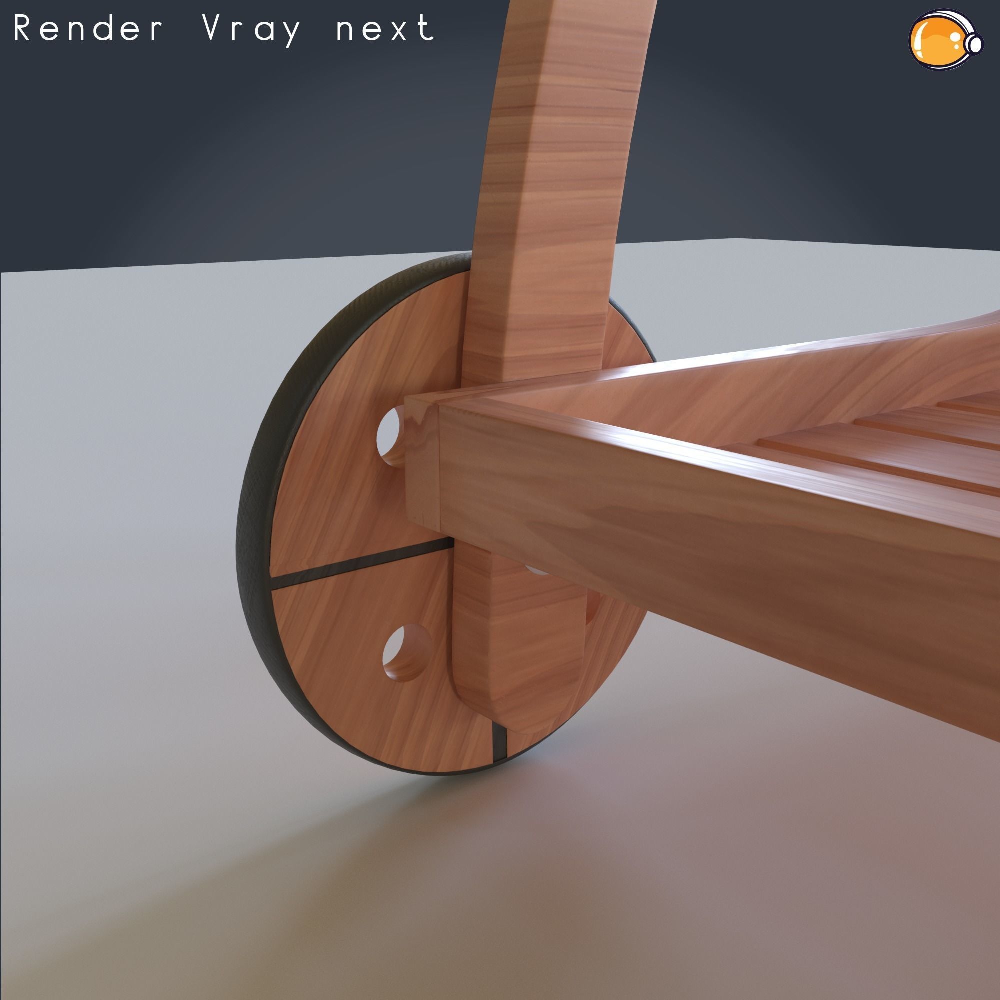 Bar Serving Cart 02 PBR 3D MODEL 3D model_8