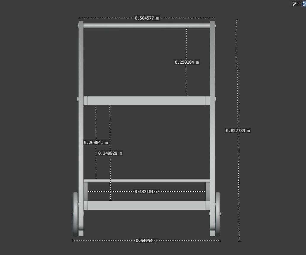 Bar Serving Cart 02 PBR 3D MODEL 3D model_11