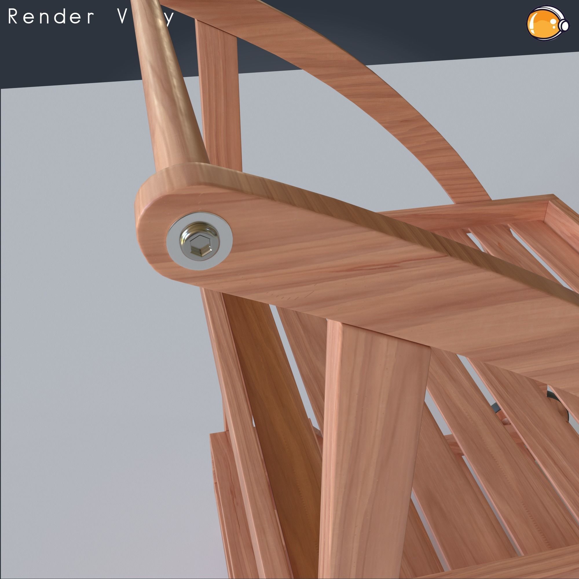 Bar Serving Cart 02 PBR 3D MODEL 3D model_4