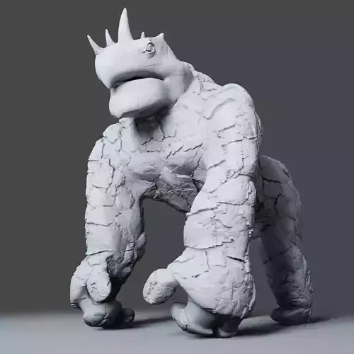 Gorilla Turtle Monster - 3D Print Model