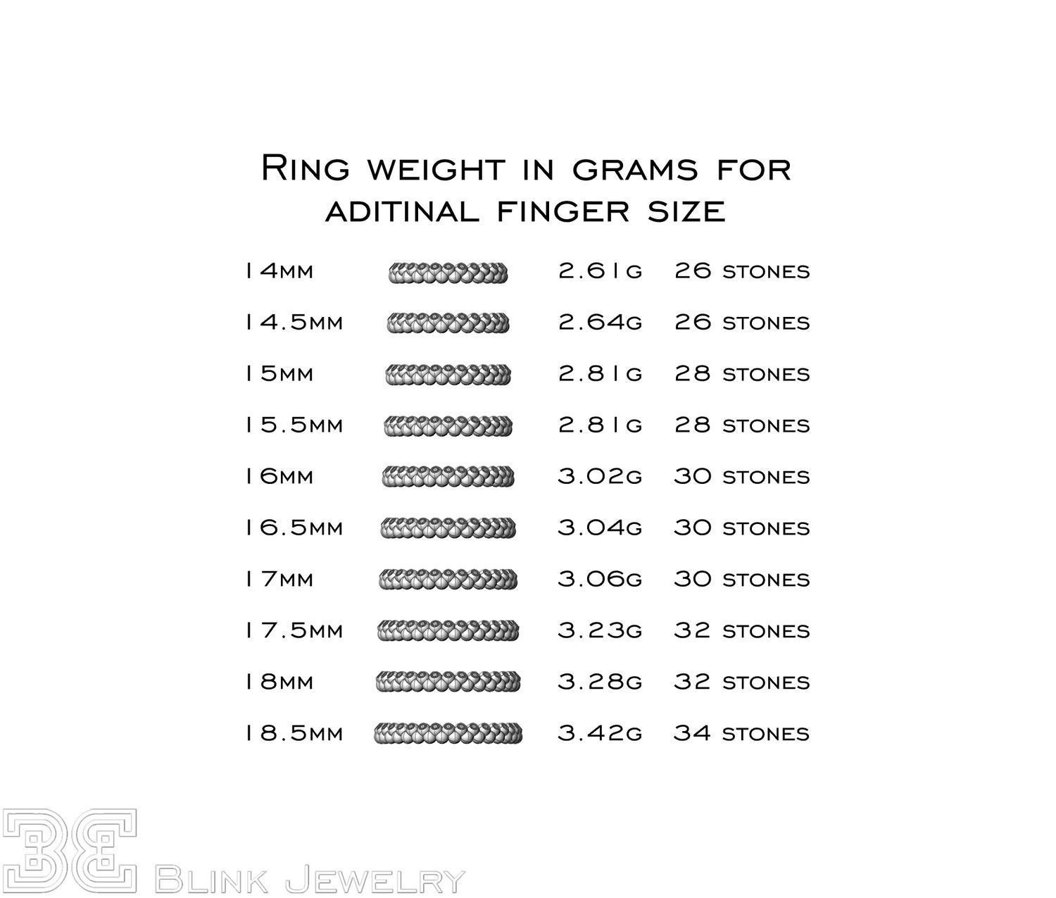 diamond eternity ring unique design wedding rings package 3D print model_2
