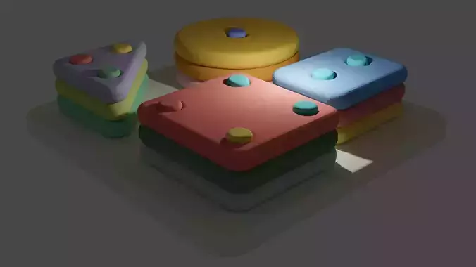 monball set of colorful blocks