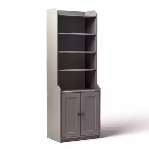 HAUGA - High cabinet with 2 doors 3D model