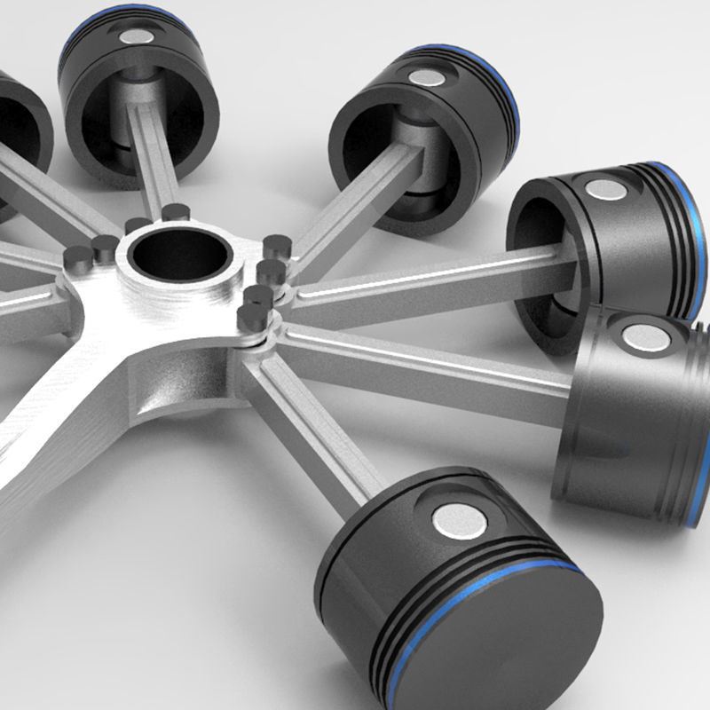 engine radial 3D model_8