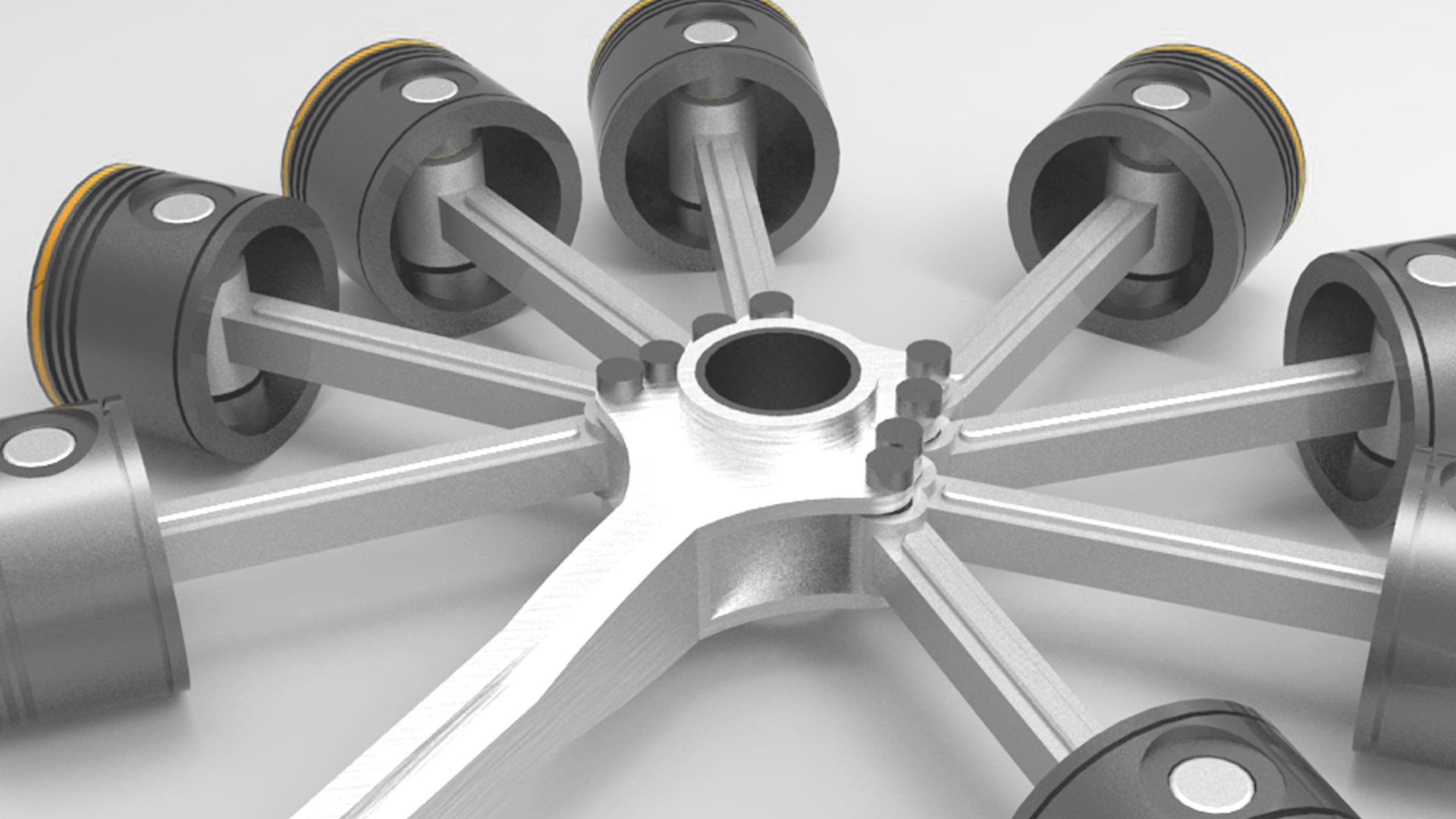 engine radial 3D model_4