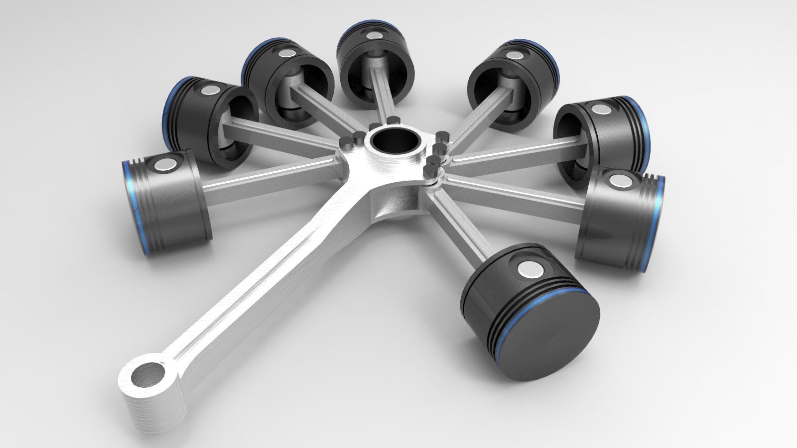 engine radial 3D model_9