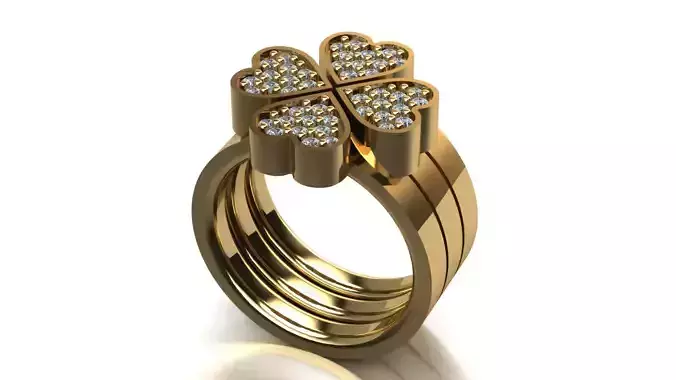 heart ring 3D print model