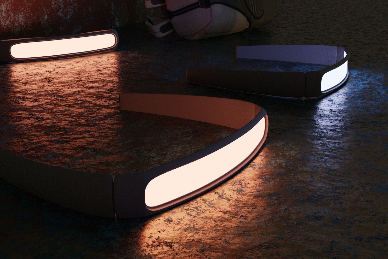 Scifi Glasses Mono Lens Free low-poly 3D model_1