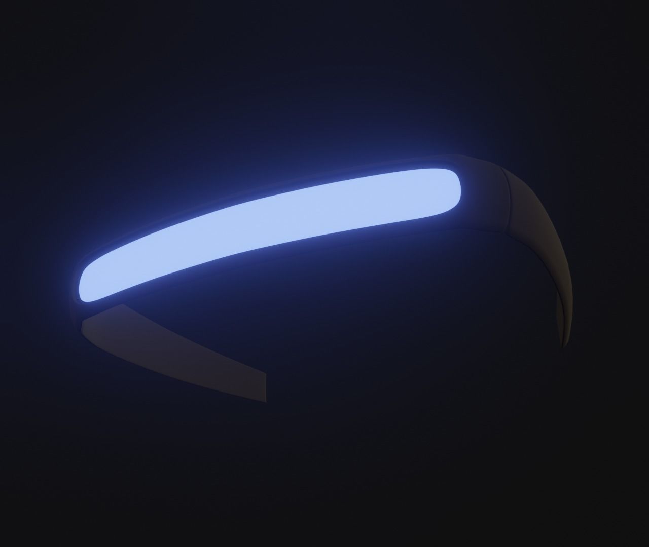 Scifi Glasses Mono Lens Free low-poly 3D model_6