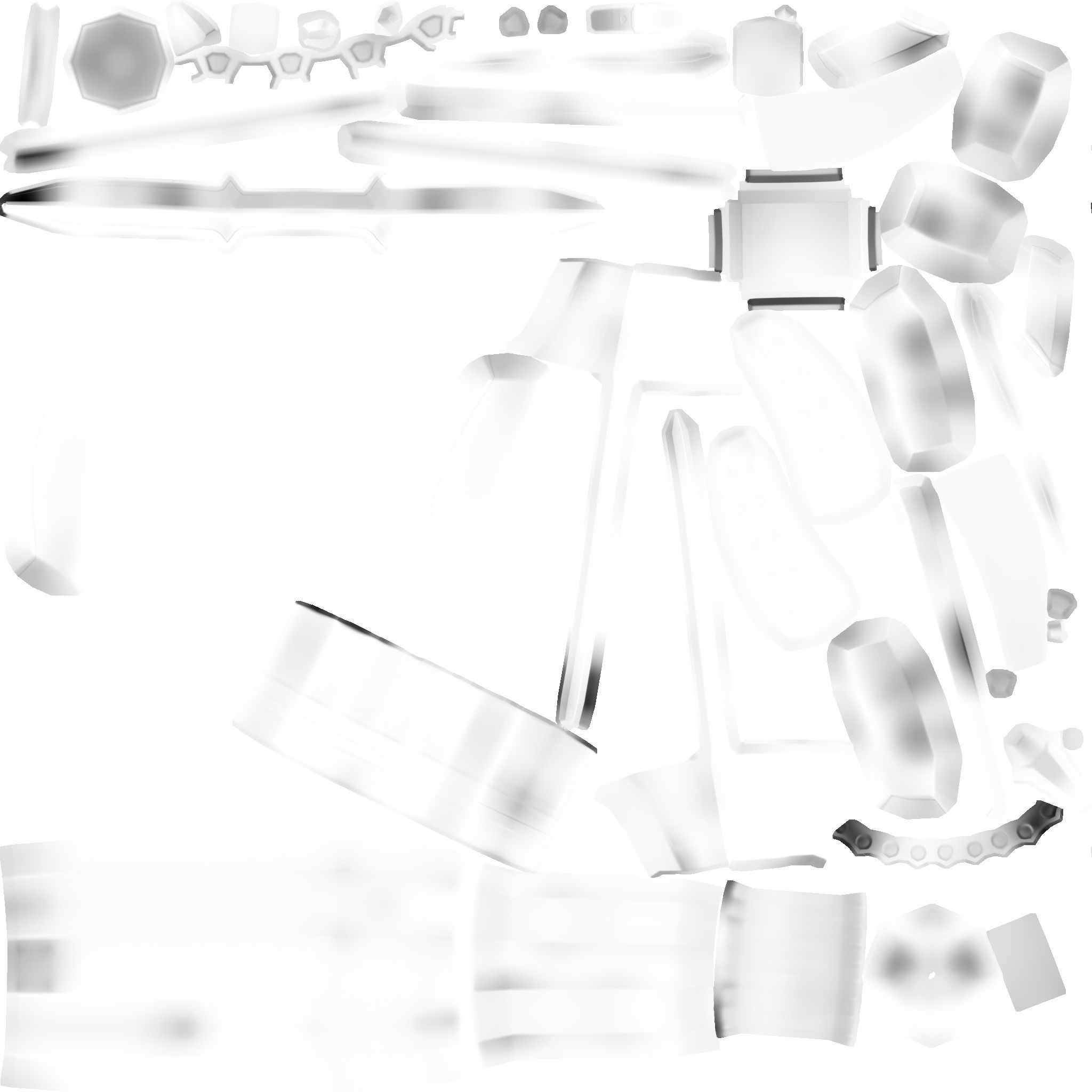 SciFi Golden Revolver - Luxury Gun - Weaponry Low-poly 3D model_24