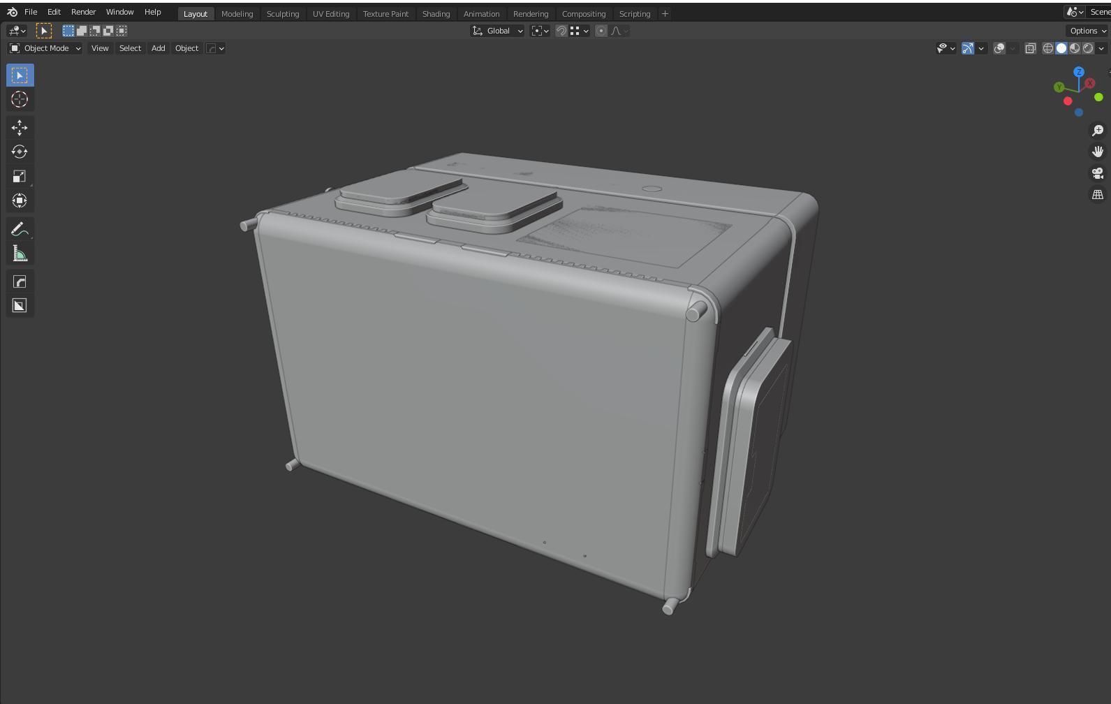 sci - fi resuscitation capsule 3D model_6