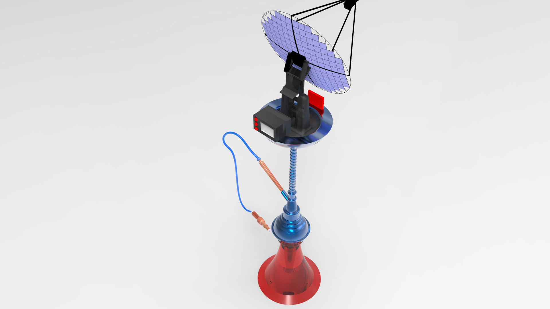 chicha 3d hookah lamp 3D model_2