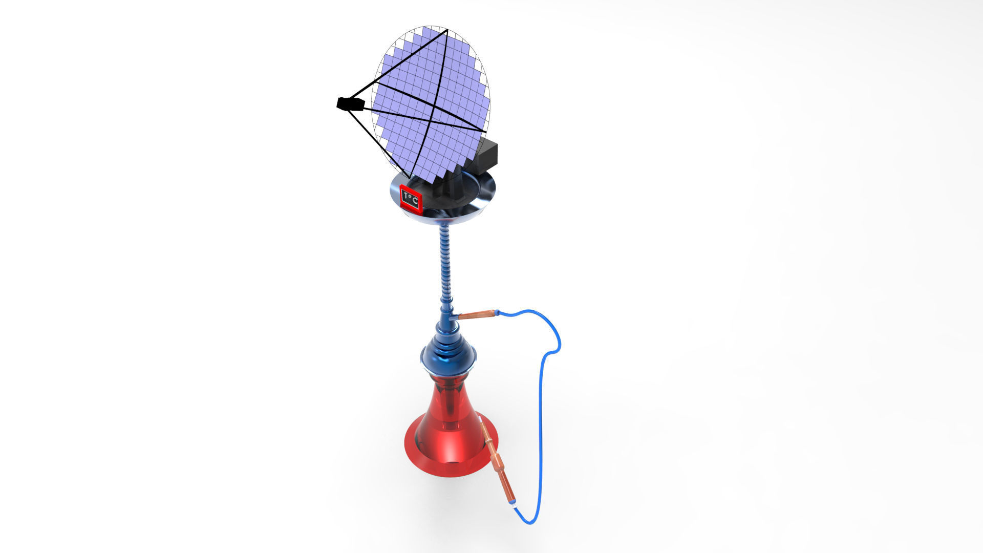 chicha 3d hookah lamp 3D model_5