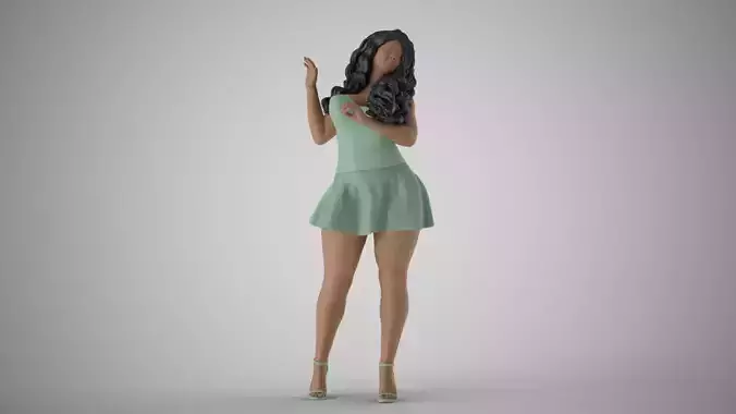 Woman City Mood 3 3D print model