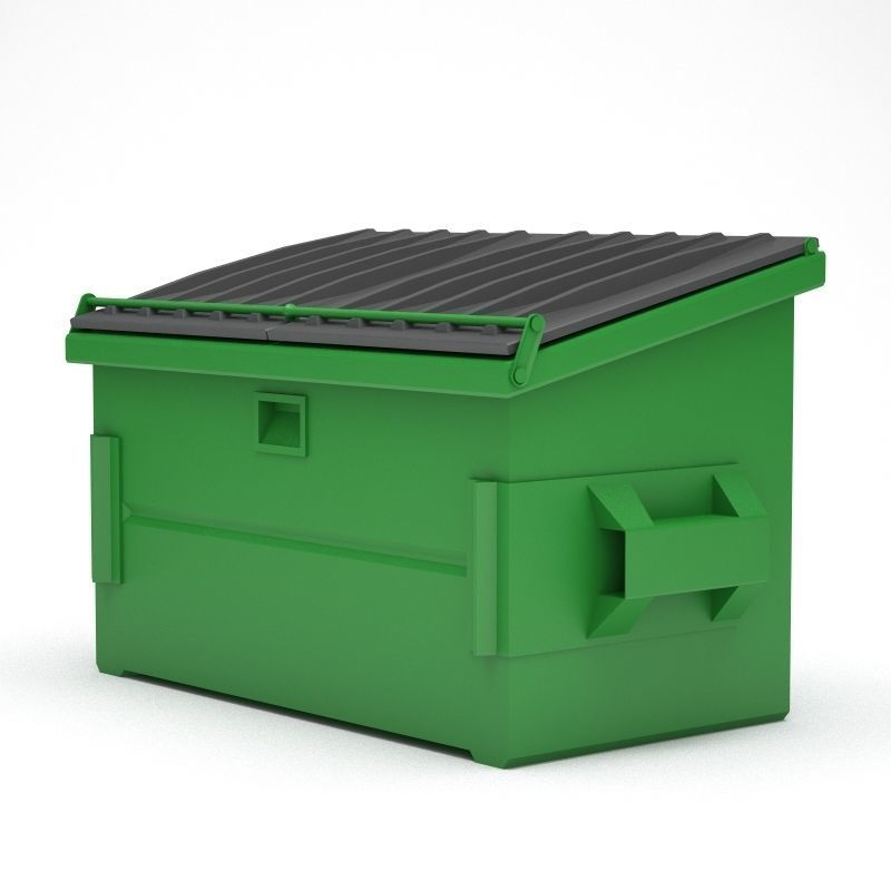 Garbage Dumpster 3D model_1