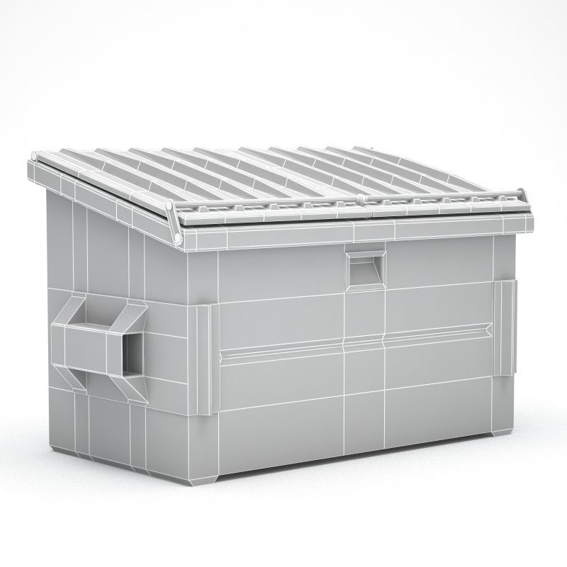 Garbage Dumpster 3D model_4