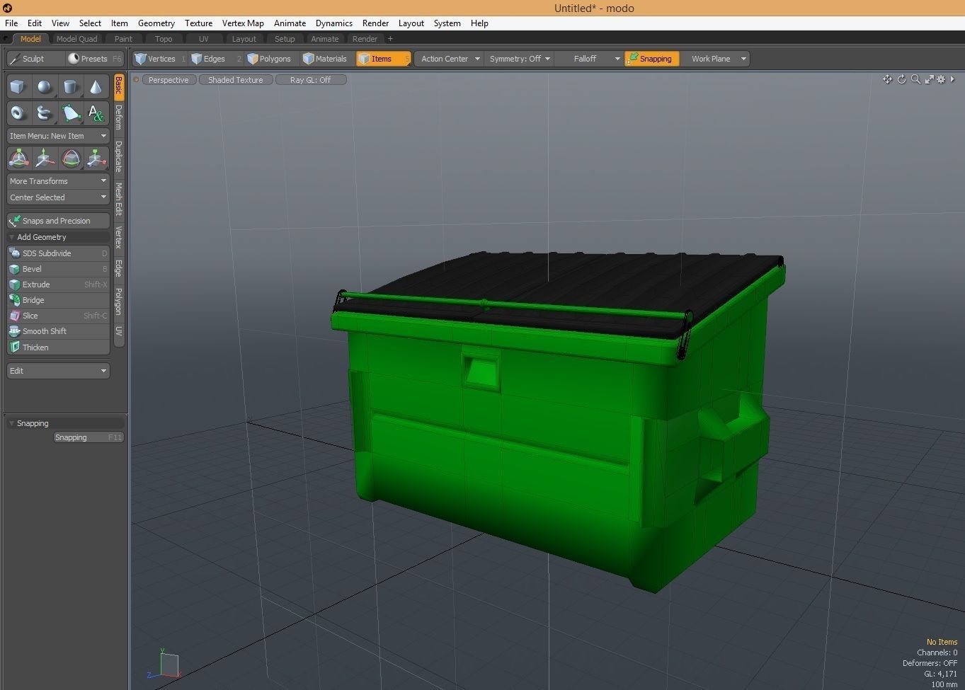Garbage Dumpster 3D model_6